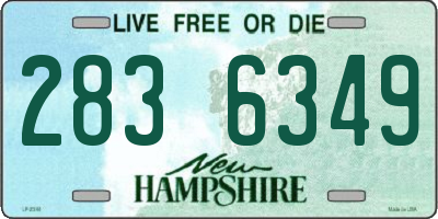 NH license plate 2836349
