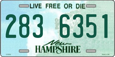 NH license plate 2836351