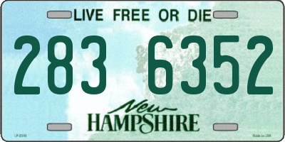 NH license plate 2836352
