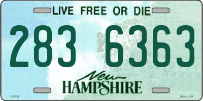 NH license plate 2836363