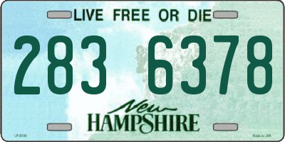 NH license plate 2836378