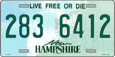 NH license plate 2836412