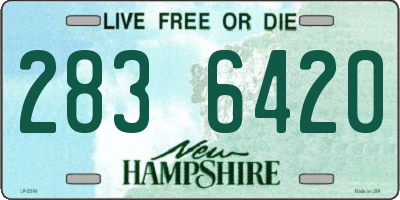 NH license plate 2836420