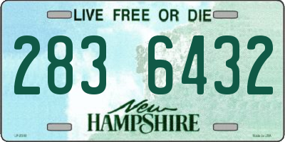 NH license plate 2836432