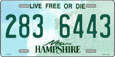 NH license plate 2836443