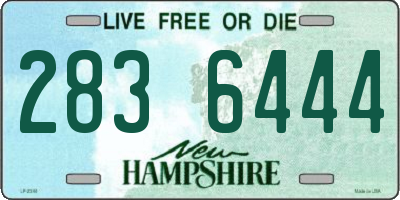 NH license plate 2836444