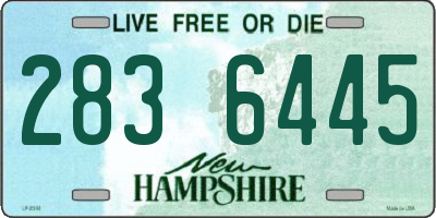 NH license plate 2836445