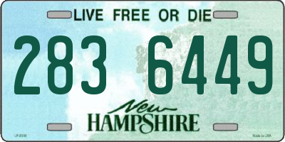 NH license plate 2836449