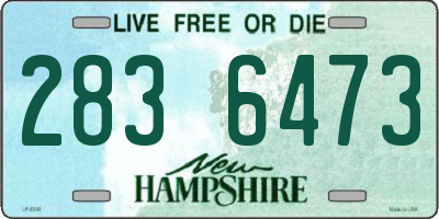 NH license plate 2836473
