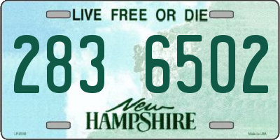 NH license plate 2836502