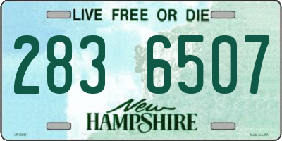 NH license plate 2836507