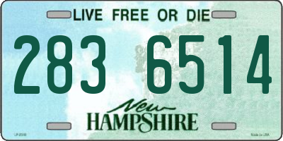 NH license plate 2836514