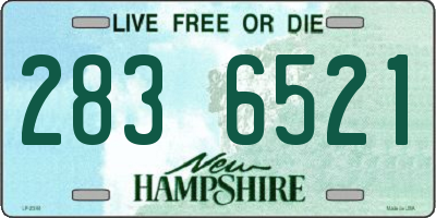 NH license plate 2836521