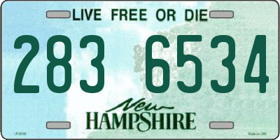 NH license plate 2836534