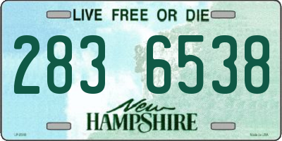 NH license plate 2836538