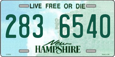 NH license plate 2836540