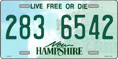 NH license plate 2836542