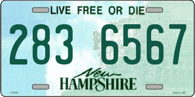 NH license plate 2836567