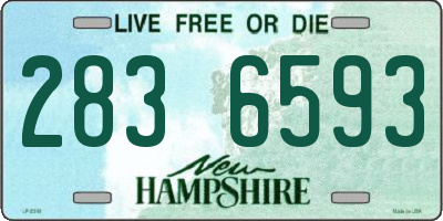 NH license plate 2836593