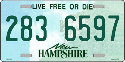 NH license plate 2836597