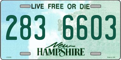 NH license plate 2836603