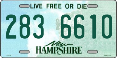 NH license plate 2836610