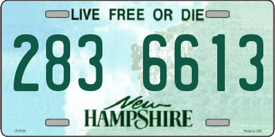 NH license plate 2836613