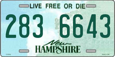 NH license plate 2836643
