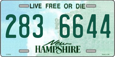 NH license plate 2836644