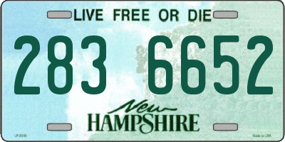 NH license plate 2836652
