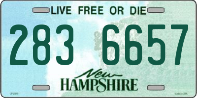 NH license plate 2836657