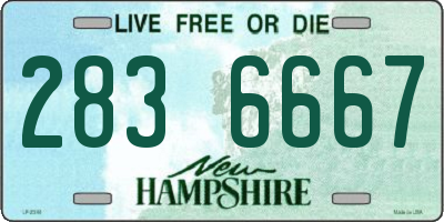 NH license plate 2836667