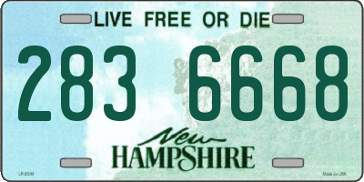 NH license plate 2836668