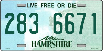 NH license plate 2836671