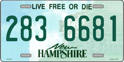 NH license plate 2836681