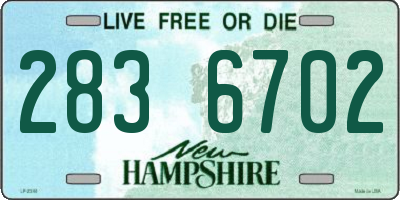 NH license plate 2836702