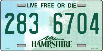 NH license plate 2836704