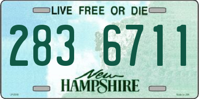 NH license plate 2836711