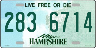 NH license plate 2836714