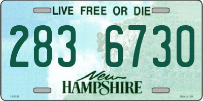 NH license plate 2836730