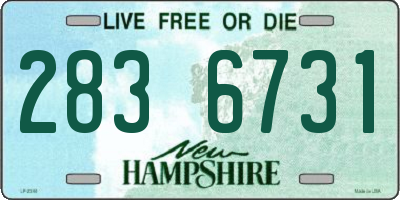 NH license plate 2836731
