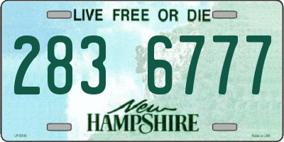 NH license plate 2836777