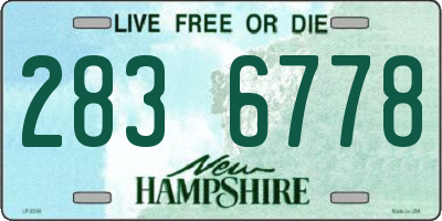 NH license plate 2836778