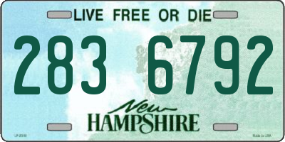 NH license plate 2836792