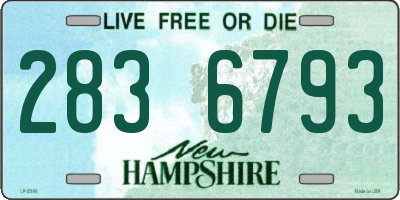 NH license plate 2836793