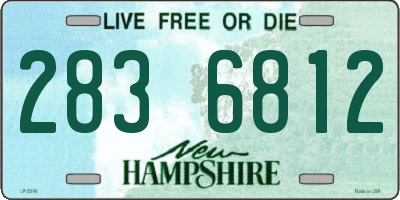 NH license plate 2836812