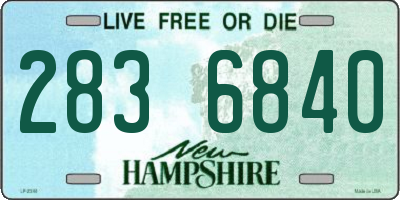 NH license plate 2836840