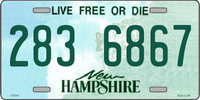 NH license plate 2836867