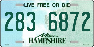 NH license plate 2836872