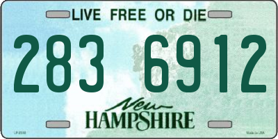 NH license plate 2836912